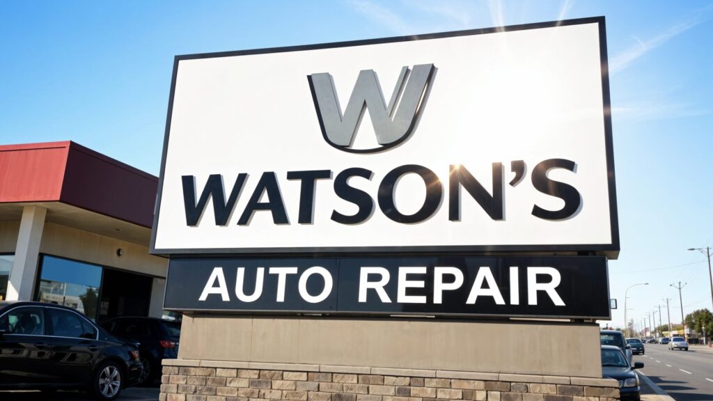 Service center signage for auto dealers