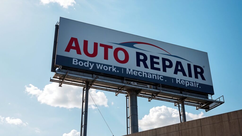 Auto service and repair signage atlanta
