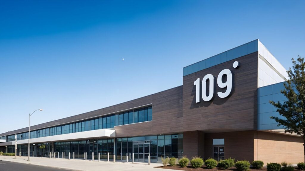 Exterior corporate signage