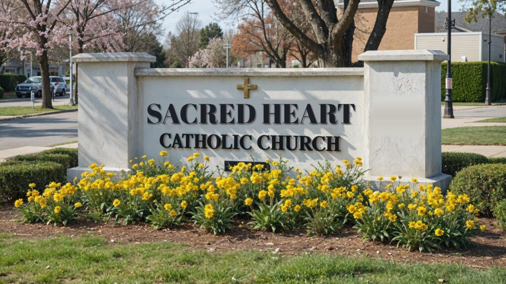 Catholic Church Sign