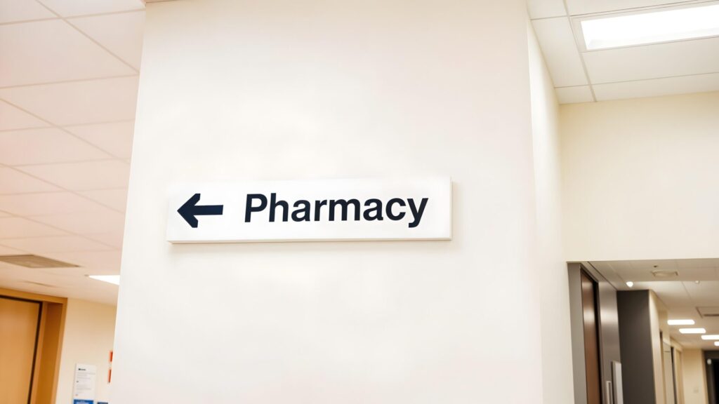 Medical facility wayfinding signs