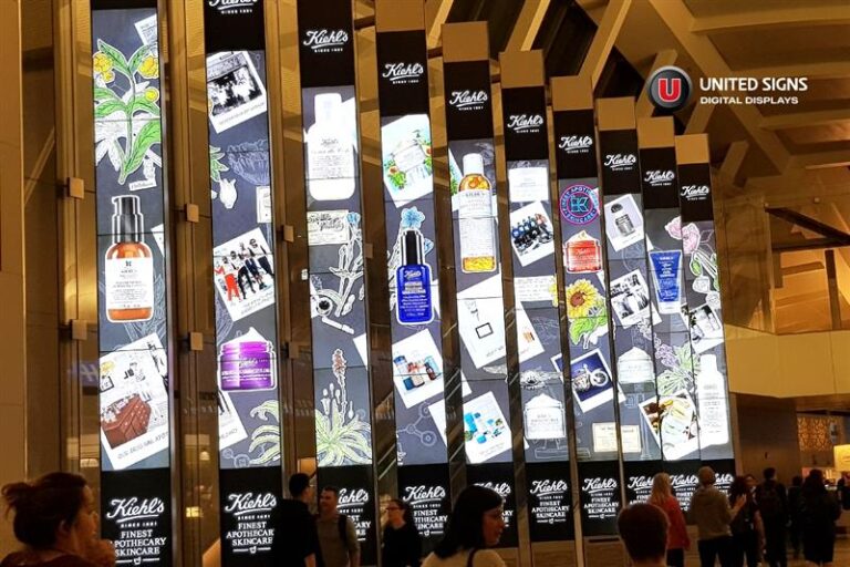 digital signage screen showing storytelling content for audience engagement