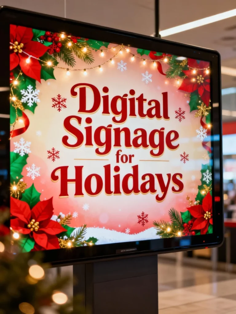 digital signage for holiday season