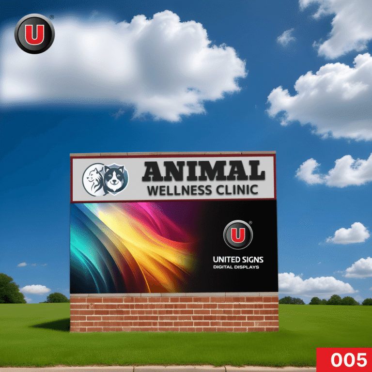 P8 3’h x 6’w Digital LED Business Sign 005 | Scrolling Message Display