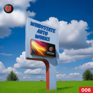 P8 4'h x 8'w Electronic LED Digital Business Sign 006 | Support Text & Video