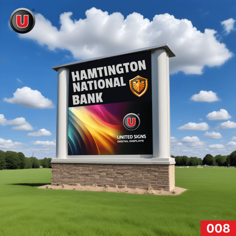 P8 4’h x 8’w Outdoor Digital Business Sign 008 | LED Screen Picture Video