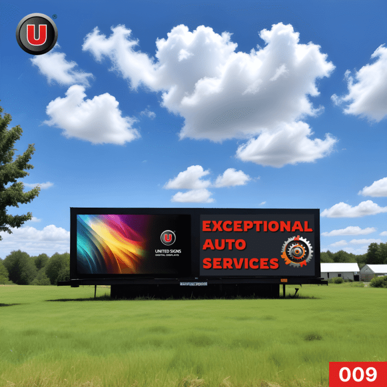 HD Quality 3’h x 6’w Digital LED Business Sign 009 | Waterproof LED Display