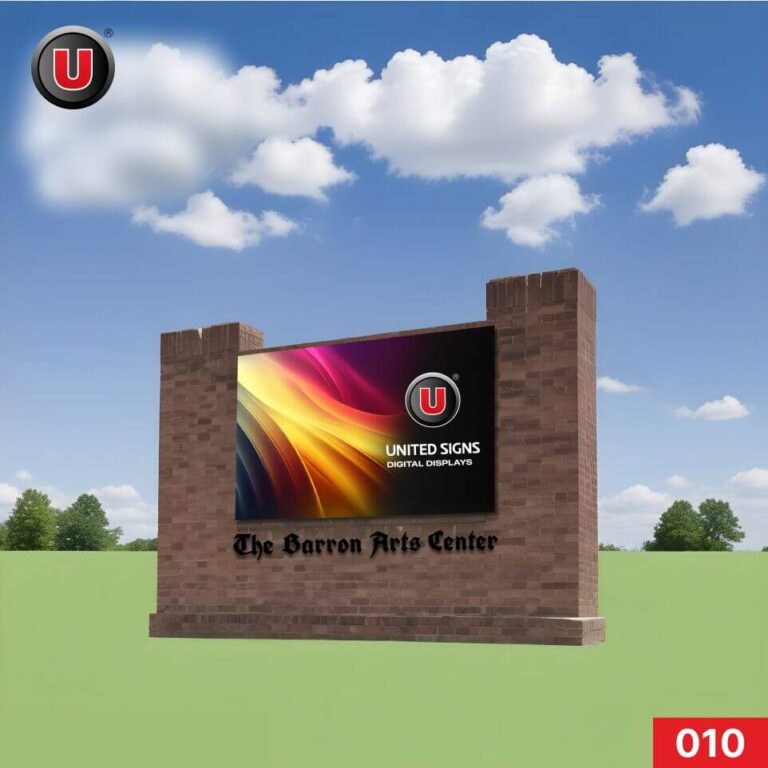 P8 (8mm) 3’h x 6’w Digital LED Business Sign 010 | RGB Full Color