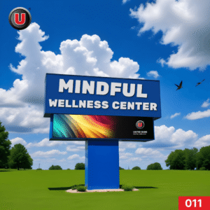 P8 (8mm) 3'h x 8'w Digital LED Business Sign 011 - WiFi Control