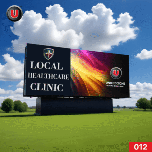 6'h x 8'w Digital LED Business Sign 012 - Full Turnkey Package Solution