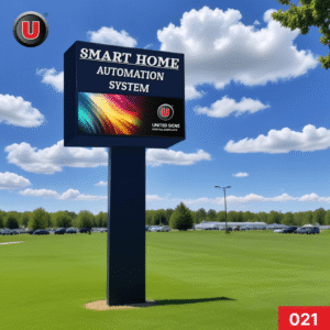 P8 (8mm) 6'h x 10'w Digital LED Business Sign 021 - Scrolling Message Display