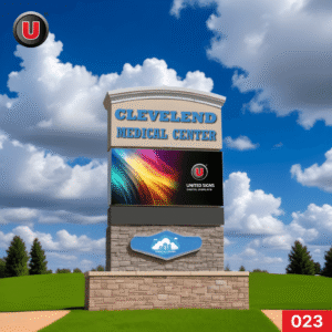 P8 6'h x 10'w Digital LED Business Sign 023 - Lifetime Cloud Access & Support