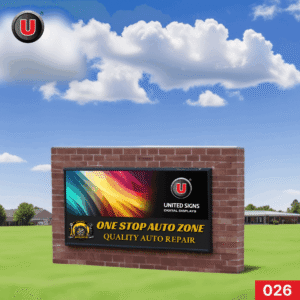 P8 (8mm) 4'h x 8'w Digital LED Business Sign 026 - IP67 Rated for Outdoor Use