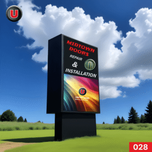 6'h x 10'w Digital LED Business Sign 028 - WiFi Control with High Brightness