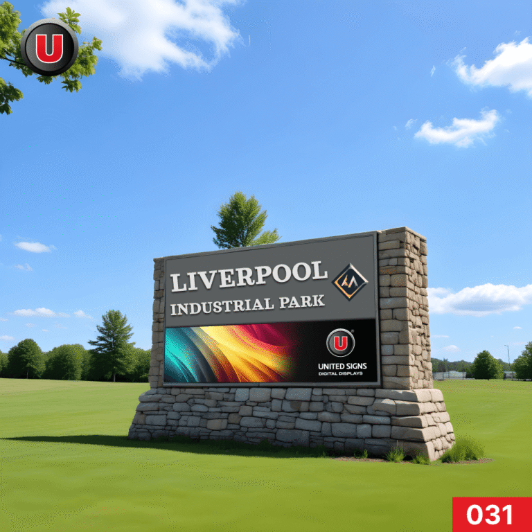 P8 3’h x 8’w Digital LED Business Sign 031 – WiFi Control + High Brightness