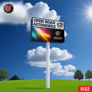 P8 (8mm) 5'h x 8'w Digital LED Business Sign 032 - Full Turnkey Sign Solution