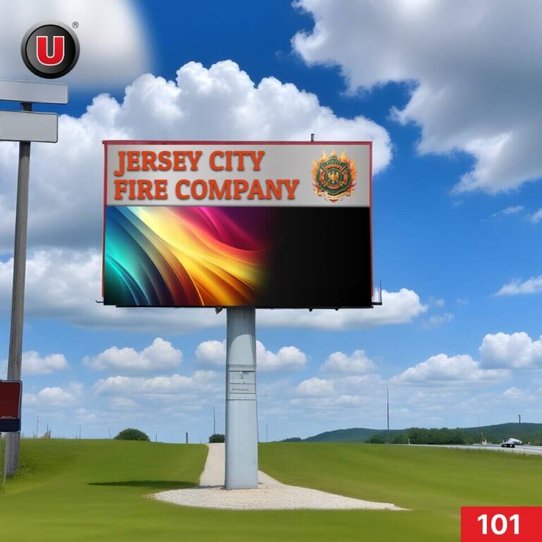 P8 (8mm) 3’h x 8’w LED Digital Government Pole Sign 101 – Lifetime Support