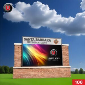 P8 (8mm) 4'h x 8'w LED Digital Digital Government  Sign 106 - Lifetime Support