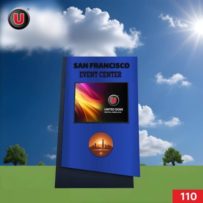 P8 (8mm) 6’h x 6’w Digital LED Monument Sign 110 – Free Lifetime Support