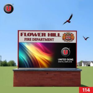 P8 (8mm) 3'h x 6'w Digital LED Government Sign 114 - Message Board Digital Display