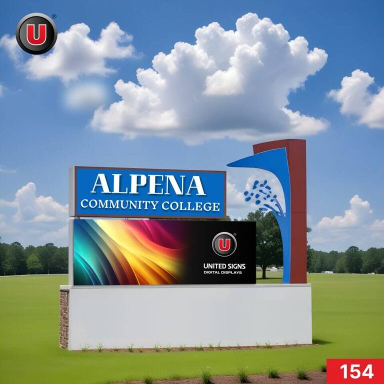 P8 (8mm) 3’h x 10’w LED Digital School Sign 154 – High Resolutions