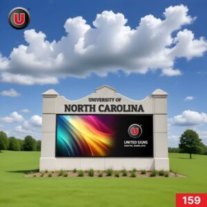 P8 (8mm) 3'h x 6'w LED Digital School Sign 159 - Scrolling Display Board