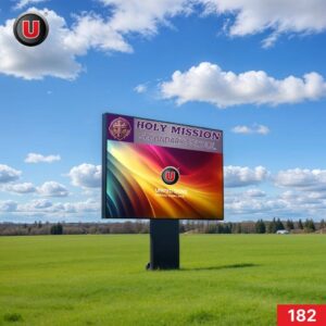 P8 (8mm) 6'h x 6'w LED Digital School Sign 182