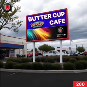 11'h x 22'w Digital LED Billboard Display 260 - Full Color & WiFi-enabled