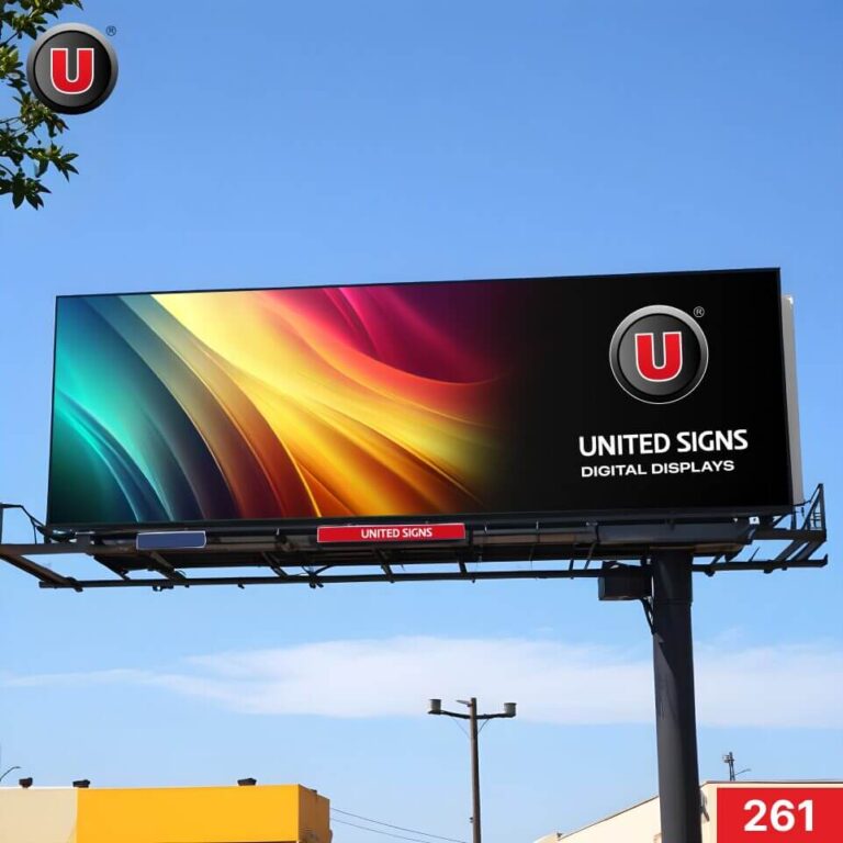 14’h x 48’w Digital LED Billboard Display 261 – Support Text, Image & Video