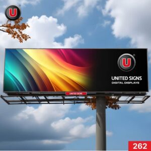 20'h x 60'w Digital LED Billboard Display 262 - RGB Full Color WiFi Control