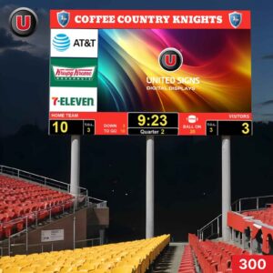 18'h x 36'w Digital LED Scoreboard Panel 300 - Programmable & WiFi-Enabled