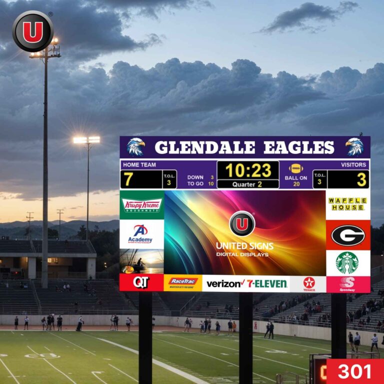 High Quality 18’h x 36’w Electronic Digital LED Scoreboard Display Panel 301