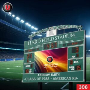 High Resolution 16'h x 32'w LED Digital Scoreboard Display Panel 308