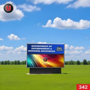 P8 (8mm) 4'h x 8'w Digital LED Monument Sign 342