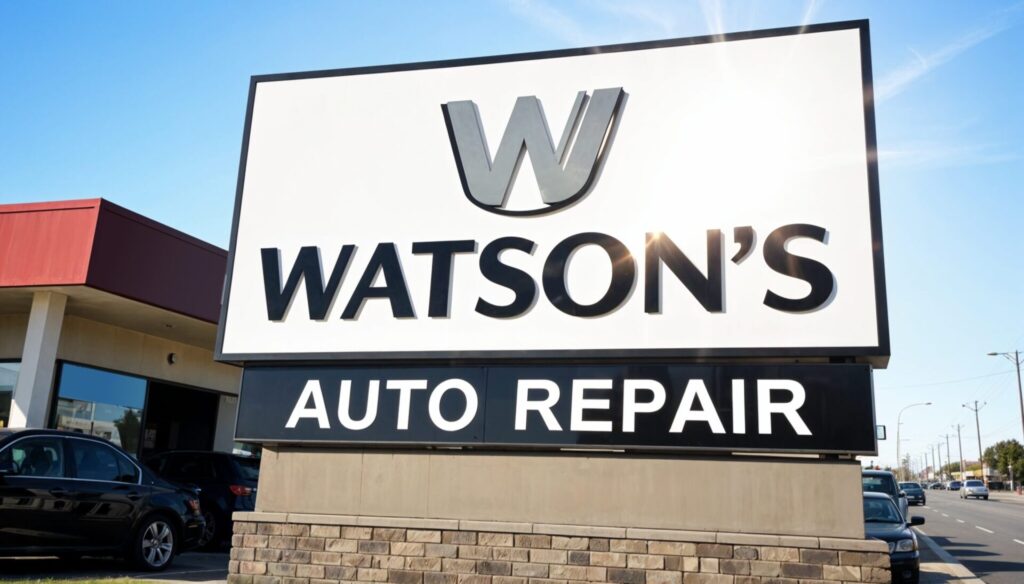 Automotive Signage exterior signage by United Signs