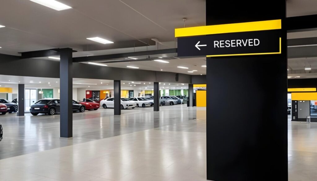 Automotive Signage interior signage by United Signs