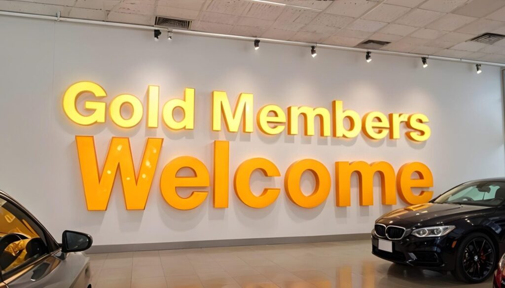 Automotive Signage interior signage by United Signs