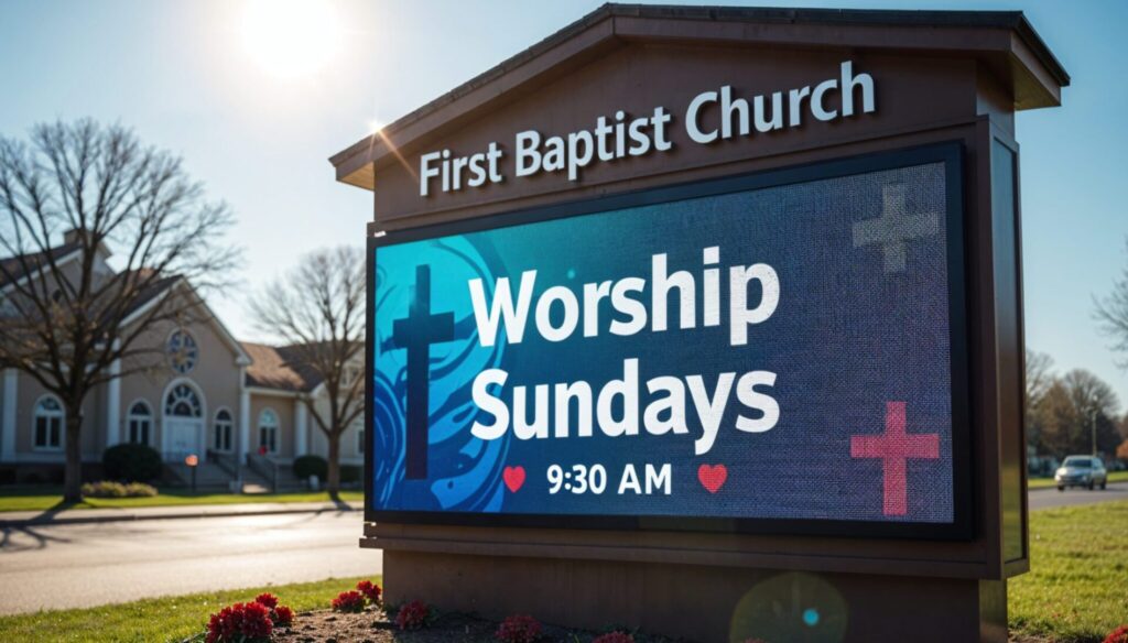 Faith Signage signage project by United Signs