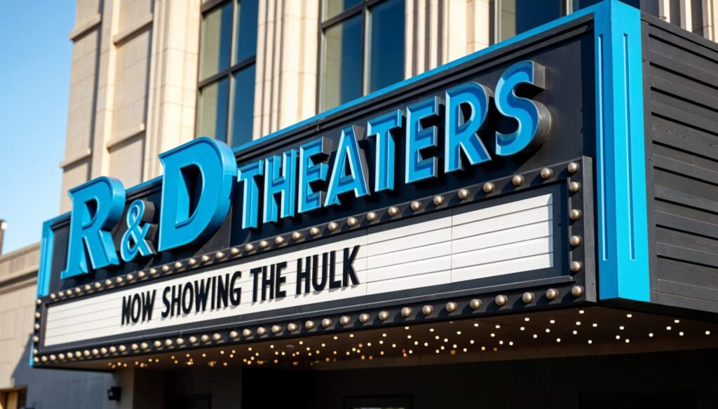 Entertainment Signage exterior signage by United Signs