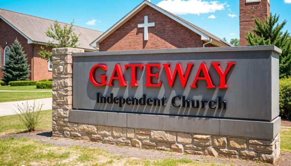 Faith Signage exterior signage by United Signs