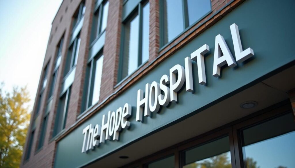 Healthcare Signage exterior signage by United Signs