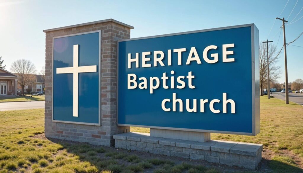 Faith Signage exterior signage by United Signs