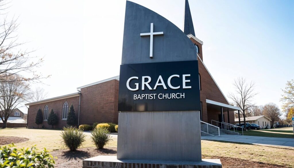 Faith Signage exterior signage by United Signs