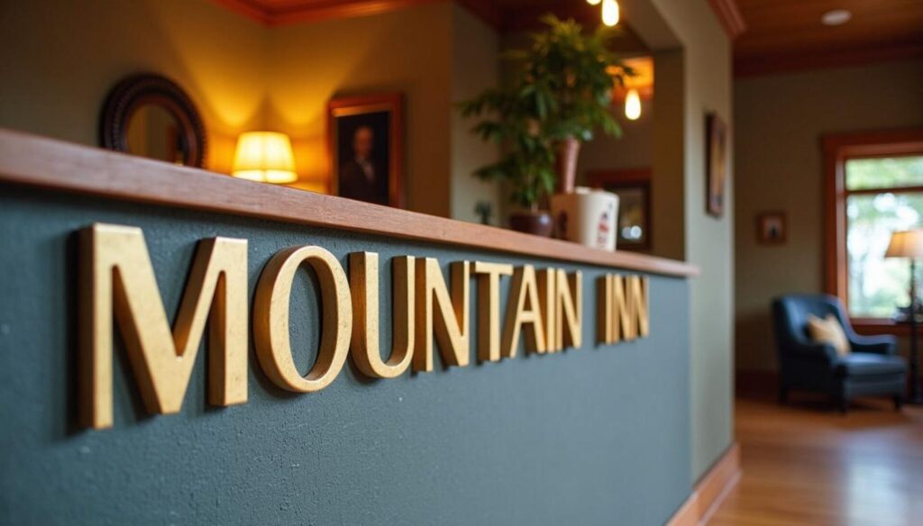 Hospitality Signage interior signage by United Signs