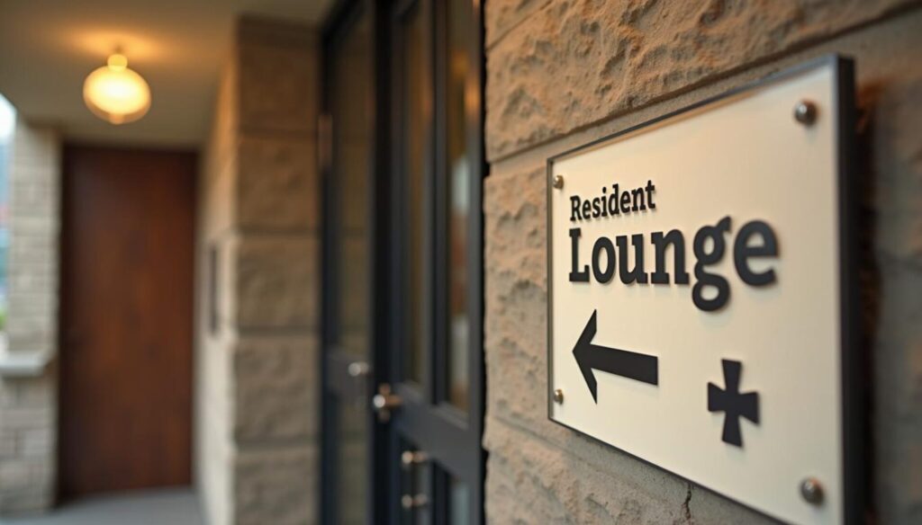 Multifamily Signage interior signage by United Signs