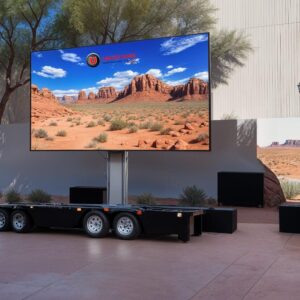 Mobile LED Advertising Trailer USMT-4S